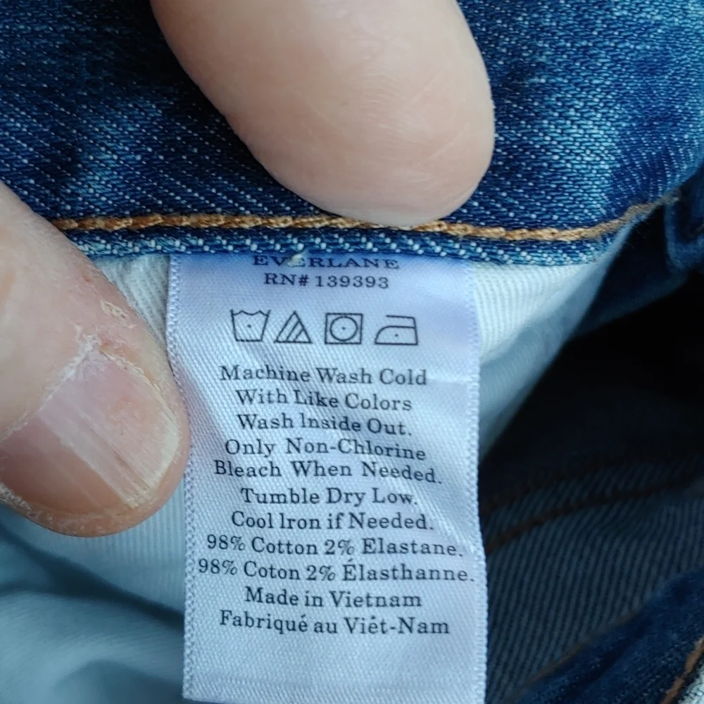 Everlane Women's Jeans Size 24 Regular Straight Leg - Picture 12 of 12